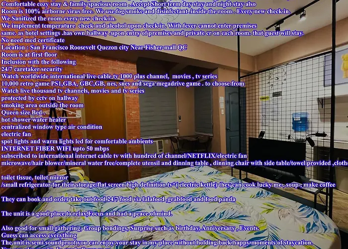Apartamento Staycation Cozy Comfortable Quality Fast Internet Worldwide Channel Cable Tv Gaming Netflix Sanitize *