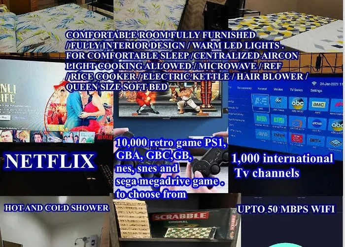 Apartamento Staycation Cozy Comfortable Quality Fast Internet Worldwide Channel Cable Tv Gaming Netflix Sanitize *